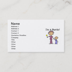 Carte De Visite Je suis une infirmière T-shirts et cadeaux