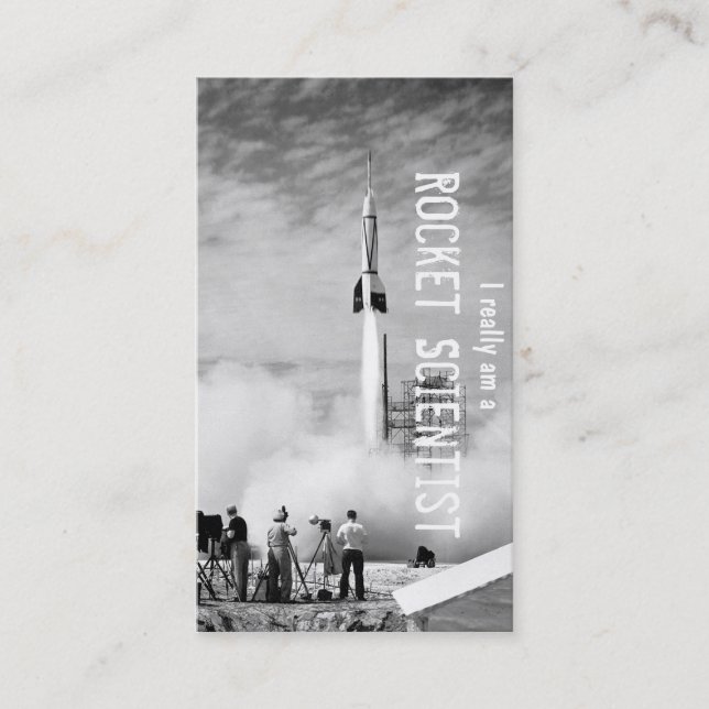 Carte De Visite Je suis vraiment un scientifique de Rocket (Devant)