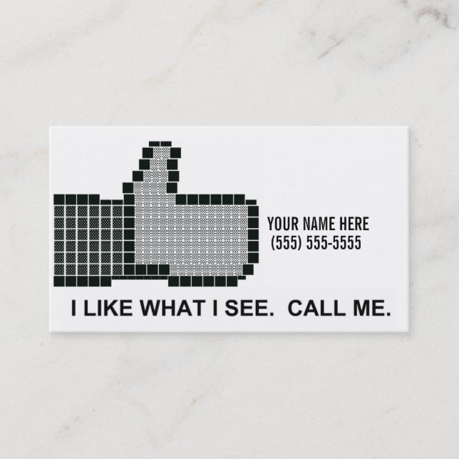Carte De Visite Je T'Aime (Devant)