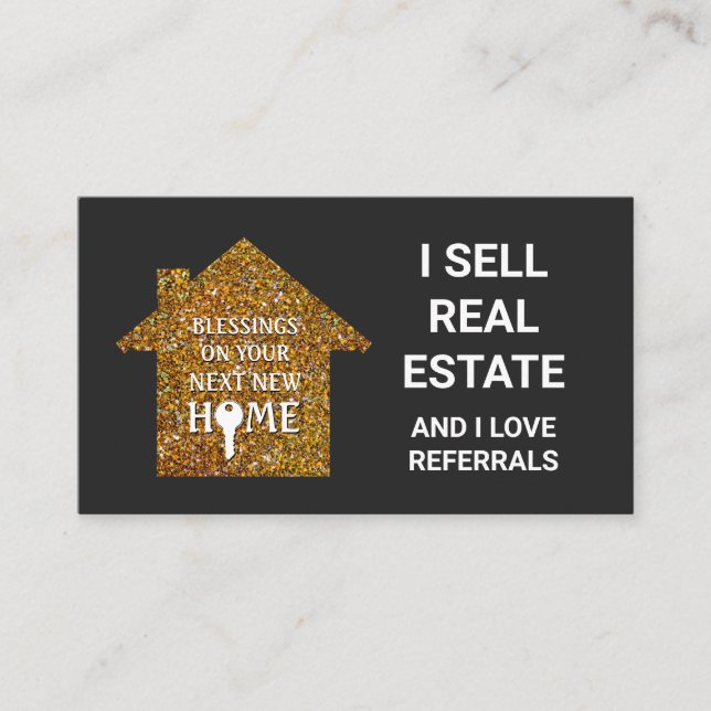 Carte De Visite Je Vends Immobilier Love Référentiels Parties scin (Devant)