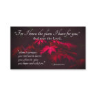 Jérémie 29:11 Car je connais les plans que j'ai po