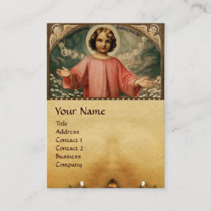 CARTE DE VISITE JÉSUS ENFANT AVEC ANGELS