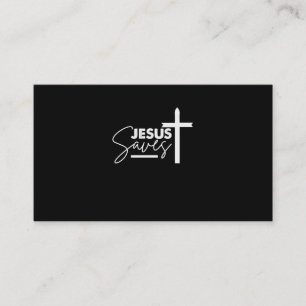 Carte De Visite Jésus sauve Christian
