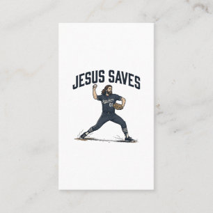 Carte De Visite Jésus Sauve Lanceur de Baseball Vintage Gravure Sh