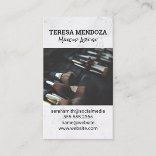 Carte De Visite Jeu de brosses de maquillage