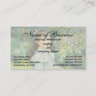 Carte De Visite Jeune fille au cerceau de Pierre Auguste Renoir