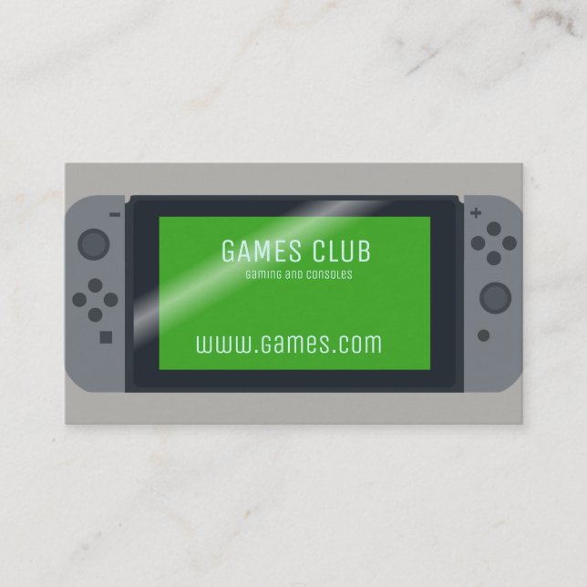 Carte De Visite Jeux en ligne jeux informatique entreprise (Devant)
