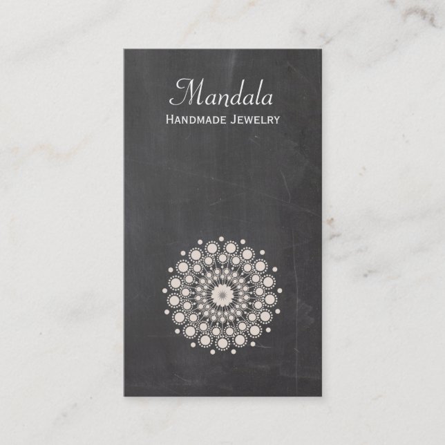Carte De Visite Joaillier designer Rustic Lotus Flower (Devant)