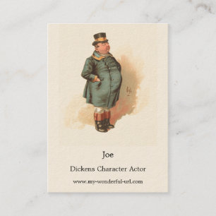 Carte De Visite Joe (Le Gros Garçon) Kyd, Dickens The Pickwick Pap