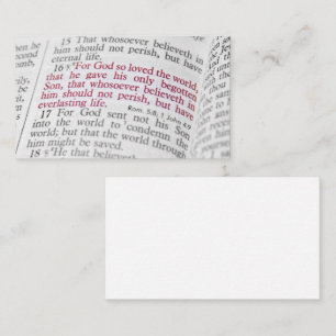 Carte De Visite John 3:16