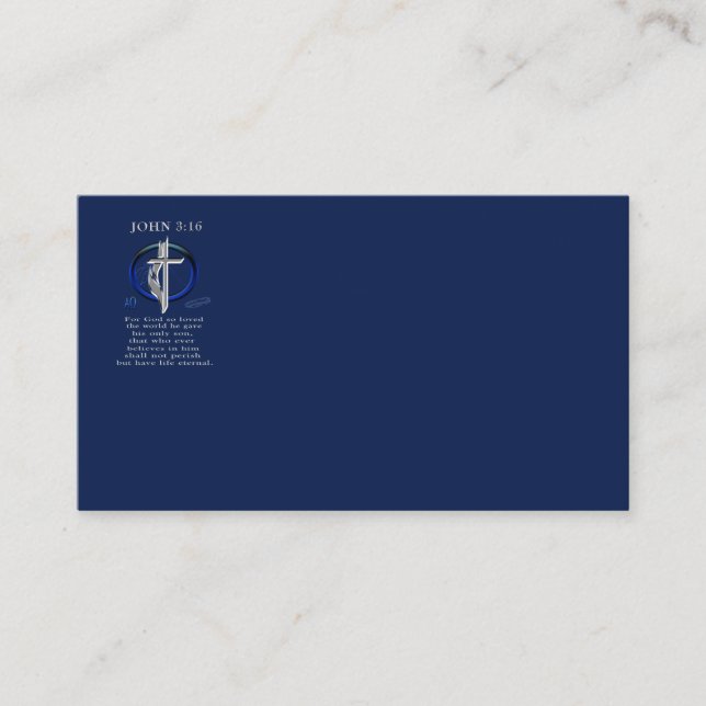Carte De Visite John 3:16 (Devant)