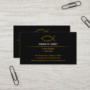 Carte De Visite John 3:16   Poisson chrétien