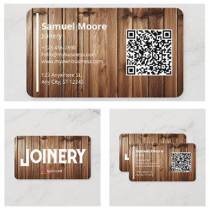 Carte De Visite Joinery Design Modèle