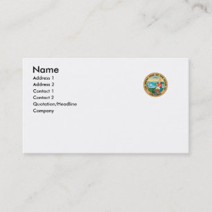 Carte De Visite Joint d'état de la Californie