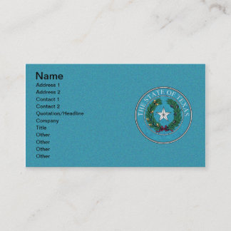 CARTE DE VISITE JOINT D'ÉTAT DU TEXAS