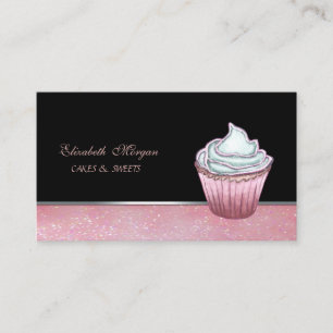 Carte De Visite Joli Adorable Élégant Cupcake