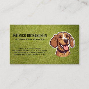 Carte De Visite Joli Chiot   Entraînement des chiens