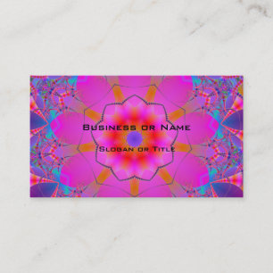 Carte De Visite Joli Mandala rose et violet