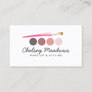 Carte De Visite Joli maquillage de palettes d'ombre
