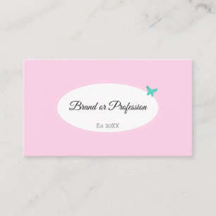 Carte De Visite Joli Pastel Rose avec Poto et Liste de Rendez-vous