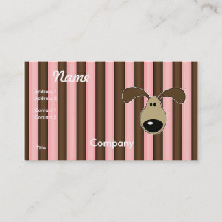 Carte De Visite Joli Petit Visage de Chien