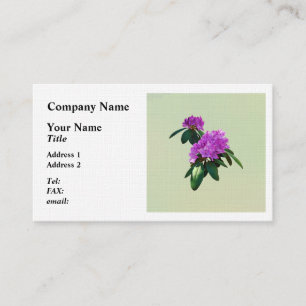 Carte De Visite Joli Rhododendron rose