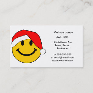 Carte De Visite Joli visage de Noël Père Noël