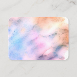 Carte De Visite jolie aquarelle violet bleu abstrait personnalisé