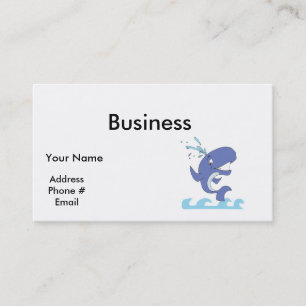 Carte De Visite jolie baleine juteuse