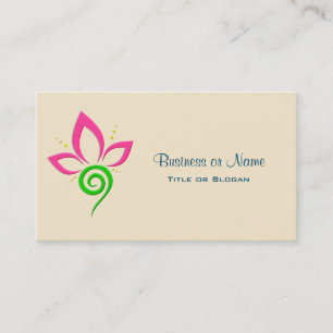 Carte De Visite Jolie conception de symbole floral