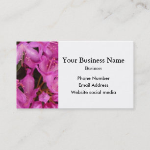 Carte De Visite Jolie fleur florale rose