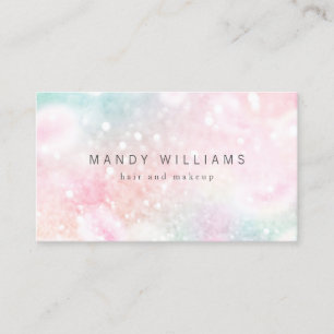 Carte De Visite Jolie Parties scintillant rose Fille Glamour