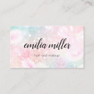 Carte De Visite Jolie Parties scintillant rose Fille Glamour