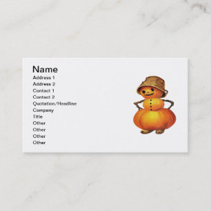 Carte De Visite Jouer des raccourcis (carte Halloween Vintage)