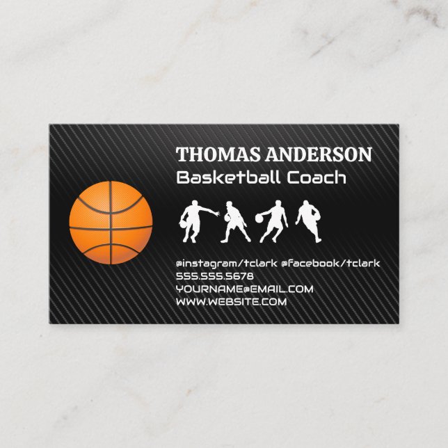 Carte De Visite Joueur De Basket | Sports (Devant)
