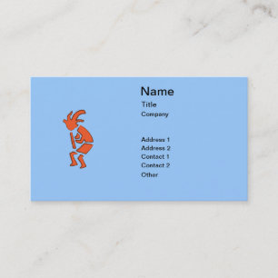 Carte De Visite Joueur de cannelure de Hopi - conception vers le