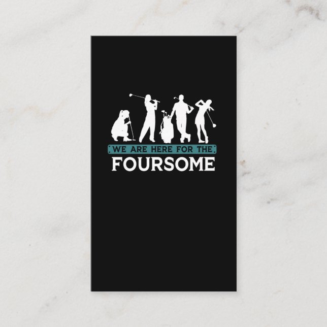 Carte De Visite Joueur de golf amusant Quotes de golfeurs (Devant)