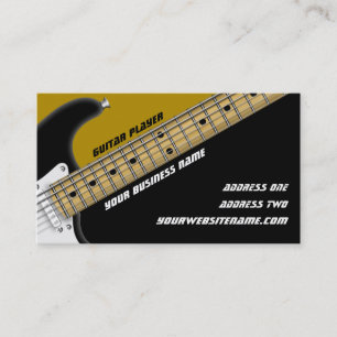 Carte De Visite Joueur de guitare