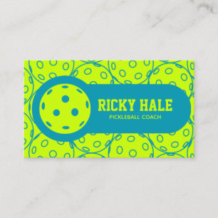 Carte De Visite joueur de pickleball - entraîneur de pickleball
