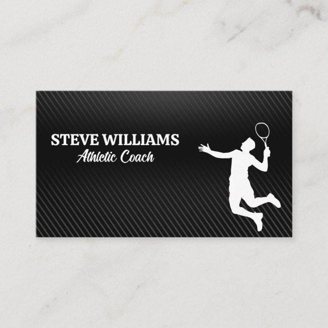 Carte De Visite Joueur de tennis | Athlète (Devant)