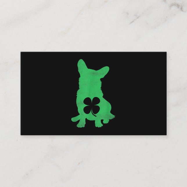Carte De Visite Jour des Saint-Patricks irlandais Shamrock de Chie (Devant)