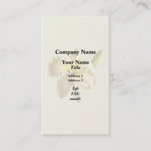 Carte De Visite Jour Jaune Lily