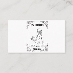 Carte De Visite Journal de lecture personnalisé Dark Academia Ex L