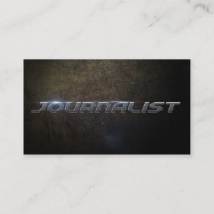 Carte De Visite Journalist business card