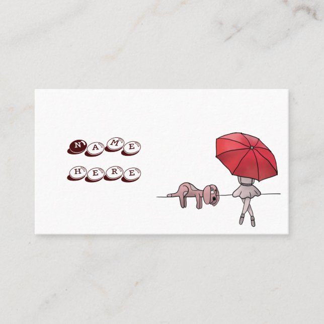 Carte De Visite Jours de pluie (Devant)