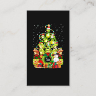 Carte De Visite Joyeuse grenouille de Noël Arbre de Noël Grenouill