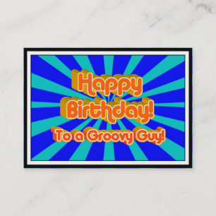 Carte De Visite Joyeux anniversaire à un type Super