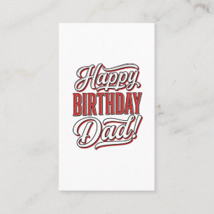 Carte De Visite Joyeux Anniversaire Papa Conception de Chemise de 