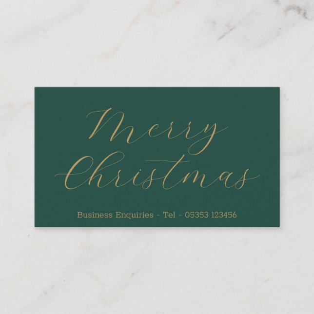 Carte De Visite Joyeux contact client Noël (Devant)