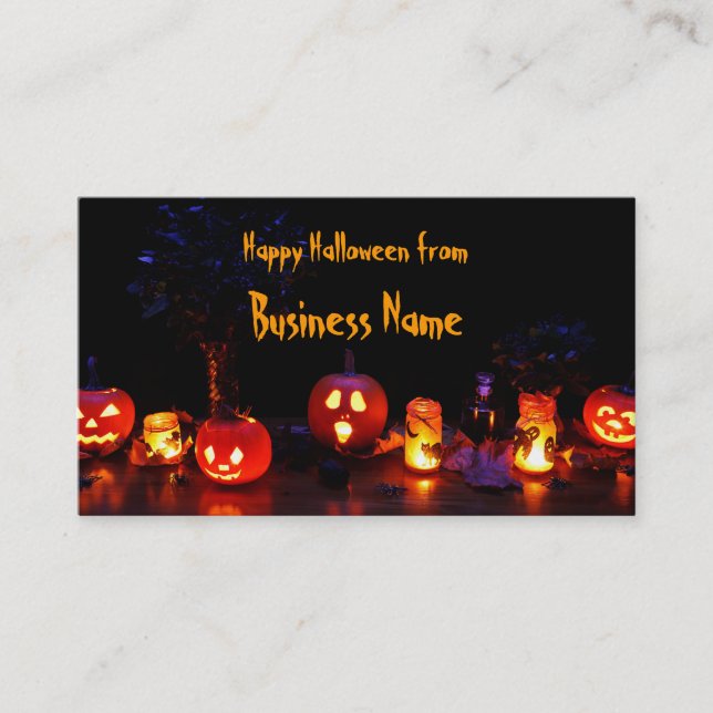 Carte De Visite Joyeux halloween (Devant)